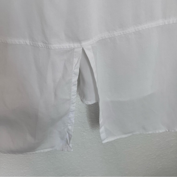 Cloth and Stone White Button Down Split Back size Medium - Picture 8 of 10
